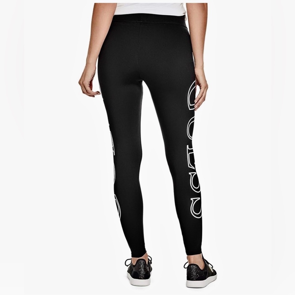 GUESS Black Logo Leggings Women’s Large Women’s Gym Tights Workout - Picture 3 of 9